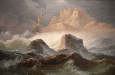 Sturm an der norwegischen Küste von Knud Baade